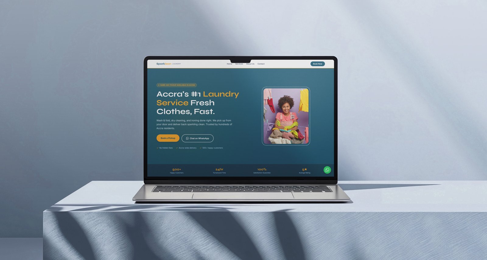 Sparklean Laundry homepage
